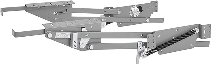 Rev-A-Shelf Heavy-Duty Stand Mixer Lift for Kitchen Base Cabinets | Zinc - Spring-Loaded Lifting System for Small Countertop Appliance Storage, Min Opening Width of 12, RAS-ML-HDCR