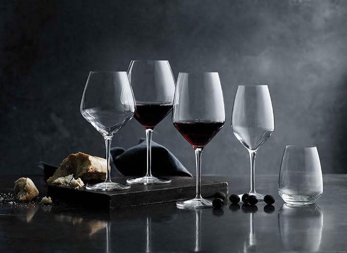 Luigi Bormioli Atelier Stemless Cabernet Wine Glass 23-1/4-Ounce, Set of 6