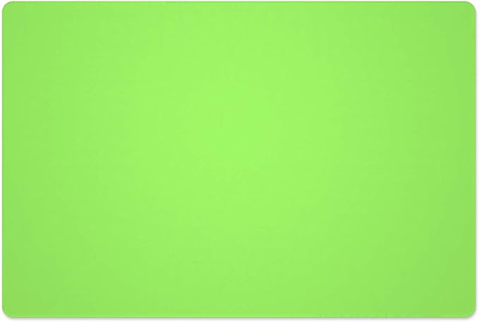 Silicone Placemats, Food-Grade Non-Slip Waterproof, Dining, Stain Resistant, Countertop Protector, Kitchen Counter Mat, Heat Resistant, Baking mat Dishwasher Safe (23.6"×15.7"-1pack, Green)