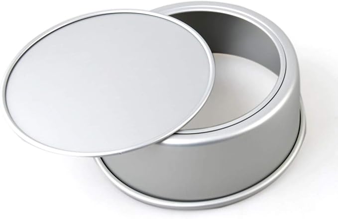 Tosnail 2 Pack 8-Inch Aluminum Round Cake Pan with Removable Bottom