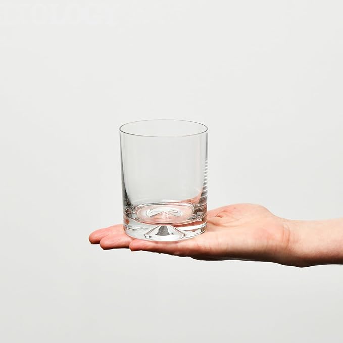Krosno Whisky Glasses | Set of 6 | 11.8 oz | Mixology Collection | Drinking Glasses Cocktail Glasses | Home, Restaurants and Kitchen Set | Dishwasher Safe Glass Cup | Drinking Tumblers, Lead-Free Crystal for Bourbon, Scotch, Cocktails, Water, Juice, Di...