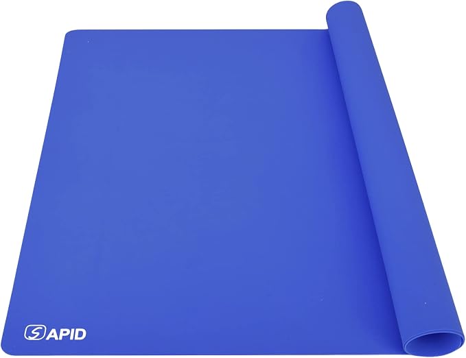 Sapid Large Silicone Sheet for Crafts Silicone Mat for Resin Art Painting | Extra Thick Jewelry Casting Mats,Nonstick Nonslip for Epoxy Resin,Art Painting,Heat-Resistant Counter Mat 20"x27.9" Dark Blue
