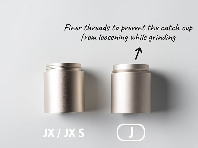 1Zpresso J Manual Coffee Grinder Silver with Assembly Stainless Steel Conical Burr - Numercial Internal Adjustable Setting for Pour Over French Press Cold Brew.