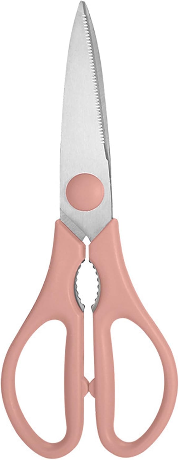 Pink Kitchen Shears, 8.5" Heavy Duty All Purpose Stainless Steel Scissors | Dishwasher Safe Kitchen Scissors With Soft Comfort-Grip Handle, Food & Meat Scissors, Home, Kitchen, Everyday Use
