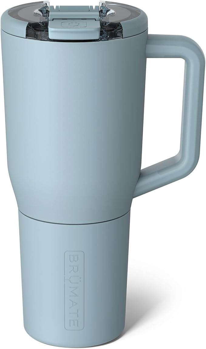 BrüMate Müv - 35oz 100% Leak Proof Insulated Coffee Mug with Handle & Lid - Stainless Steel Coffee Travel Mug - Double Walled Coffee Cup (Mist)