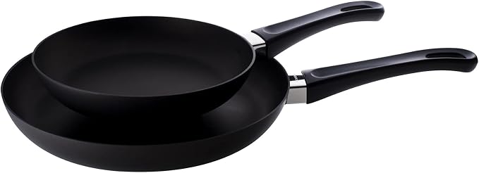 Scanpan Classic Set Induction Fry Pan, 8" & 10.25", Black