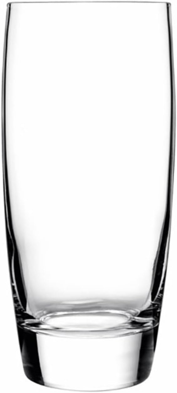 Luigi Bormioli Michelangelo Cooler Glasses, 20 Oz - Clear, Set of 4 | Large Lead-Free Crystal Glass for Water, Iced Tea & Other Beverages, Elegant Drinkware for Everyday Dining, Dishwasher Safe