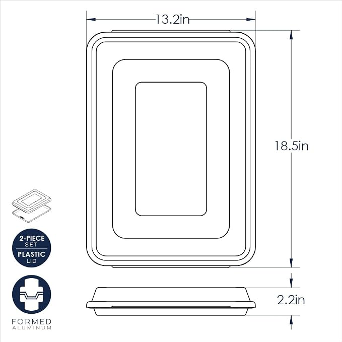Nordic Ware Naturals Half Sheet with Lid