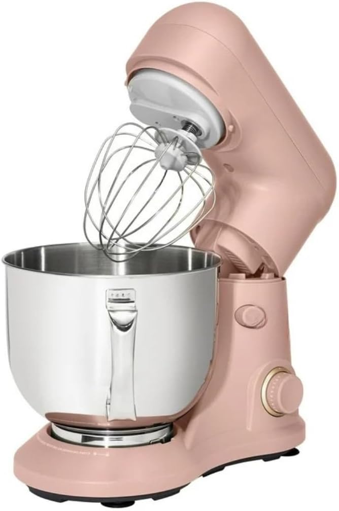 Wonderful Kitchen Stand Mixer 5.3 Qt Bowl, 12 Speeds Tilt-Head, Dough Hook Flat Beater Whisk for Baking Tasks Metal Build for Baking (Rose)