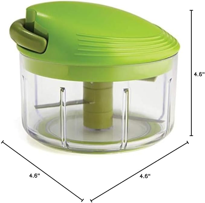 Kuhn Rikon Pull Chop, Vegetable Chopper with Stainless Steel Blades, Food Chopper with Non-Slip Base, Easy to Use Fruit Cutter and Onion Chopper, Essential Kitchen Accessories 650ml