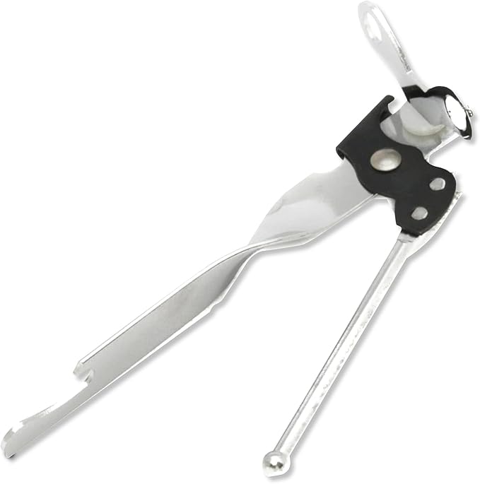 Chef Craft Select Can Opener with Bottle Opener, 7 Inch, Chrome, Nickle Plated