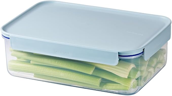 LocknLock Classic-Plus Plastic Food Storage Container | Airtight Plastic Food Storage Containers with Lids | BPA Free Stackable Food Storage for Meal Prep, Leakproof, Freezer & Dishwasher Safe, 2.1L