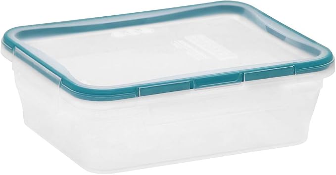 Snapware Plastic Total Solution (3-Pack, 8.5-Cup) Food Storage Containers | Meal prep containers with plastic BPA-free lids with 4 locking tabs, microwave, dishwasher, & freezer safe