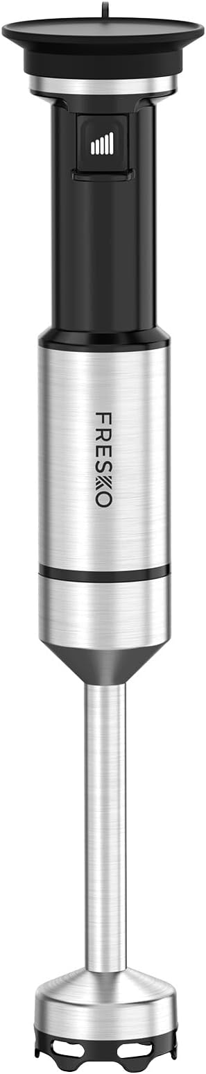 FRESKO Immersion Hand Blenders, Variable Speed Trigger | Anti-Scratch Stainless Steel Shaft, Stick Mixer for Soups, Shakes, Baby Food & Puree