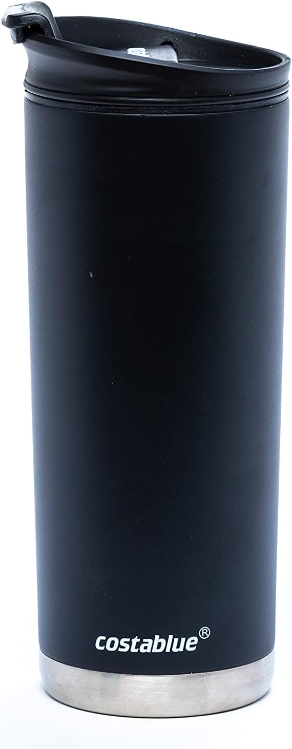 Travel Coffee Mug - 16 Oz. Stainless Steel Insulated Coffee Mug, Leak Proof Tumbler w/Dishwasher Safe Lid, Double Wall Travel Coffee Cup, Reusable Insulated Tumbler for Hot & Cold Beverages