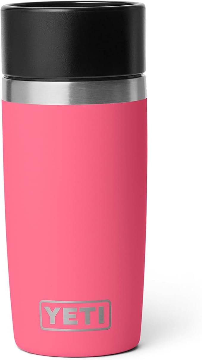YETI Rambler 12 oz Travel Bottle, Stainless Steel, Vacuum Insulated with Leakproof Commuter Cap, Tropical Pink