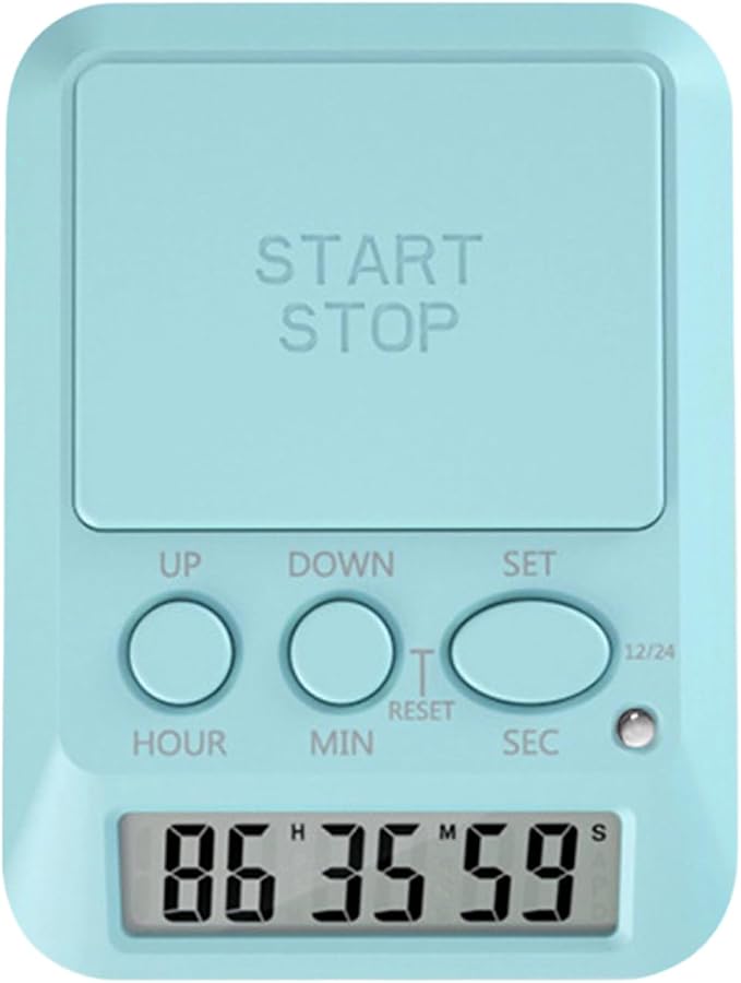 Large LCD Digital Timer with 9999 Days Countdown for Kitchen Gym Work Area Day Hour Second Timer