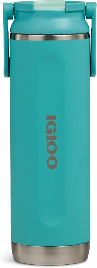 Igloo 20 oz Stainless Steel Tumbler | Sport Sipper Bottle | Lagoon Teal