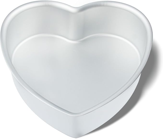 10 Inch Heart Shaped Cake Pan,Deep 3 Inch, Aluminum Heart Cake Tin, Heat-Resistant Baking Cake Pan for Wedding, Party, Family Occasions, Chocolate, Bread. (10 × 3 Inch)