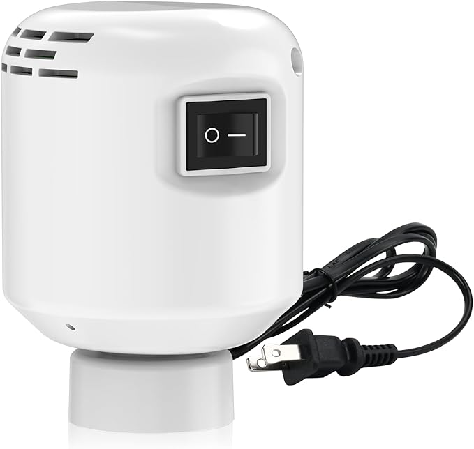 Travel Electric Vacuum Pump for Vacuum Storage Bags, Milky White | Portable Vacpack Air Pump for Compression Clothing Blanket Luggage(Storage Bag Not Included)