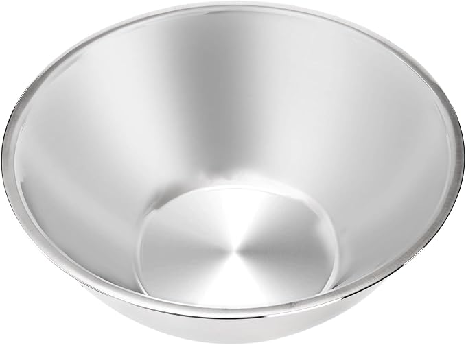 3 Pack Stainless Steel Mixing Bowls, 6 Quart Flat Base Stainless Steel Serving Bowls, 12.6 Inch Mirror Polish Large Metal Bowl Set for Kitchen Cooking, Baking, Prepping