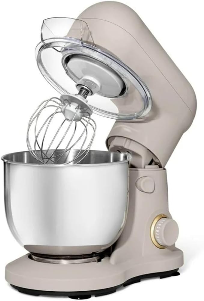 Wonderful Kitchen Stand Mixer 3.5 Qt Bowl, 12 Speeds Tilt-Head, Dough Hook Flat Beater Whisk for Baking Tasks Metal Build for Baking (Porcini Taupe)