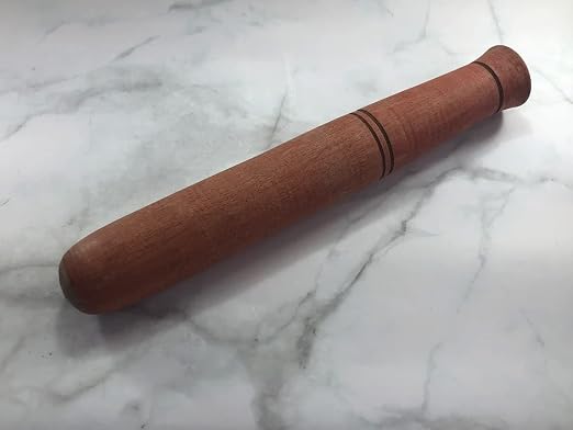 9 Inches Clay Mortar Wooden Pestle Heavy Making Papaya Salad Hand Mixer Masher Grinder Kitchenware