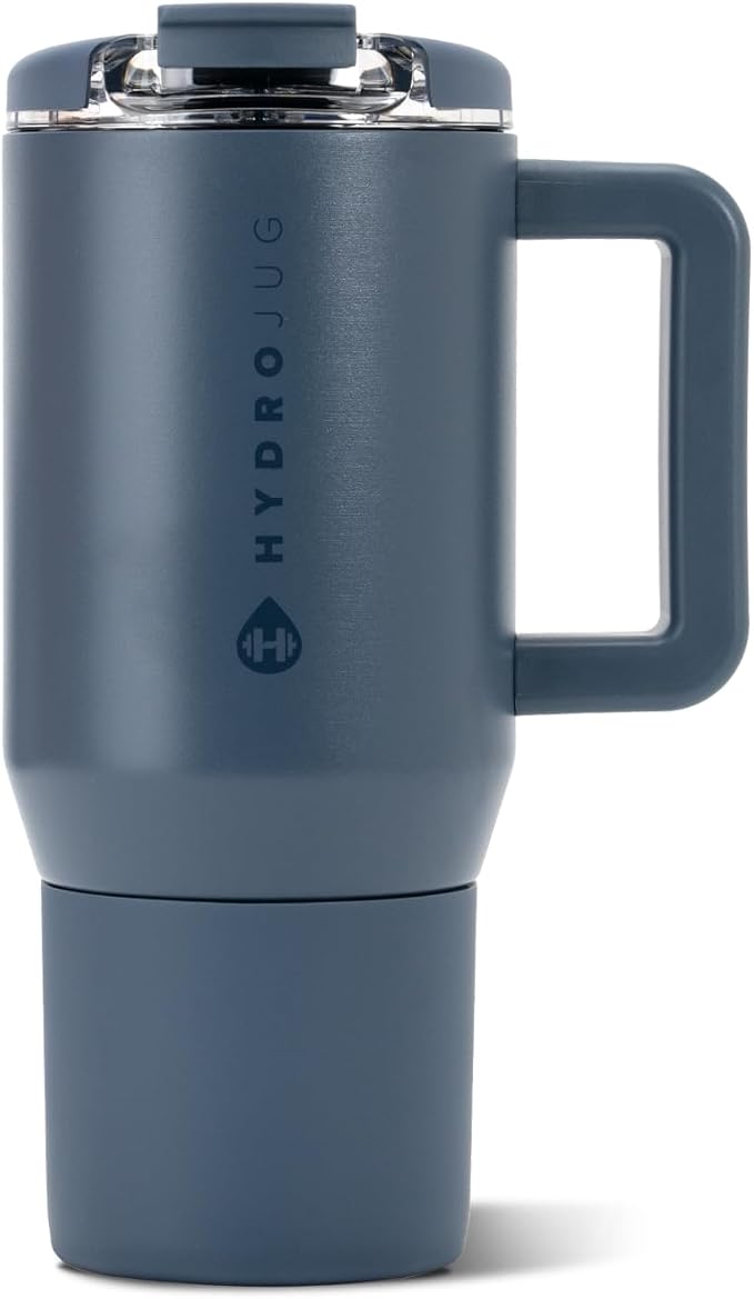 HydroJug Coffee Traveler 20oz Ceramic-Lined Mug with Handle, Cascade