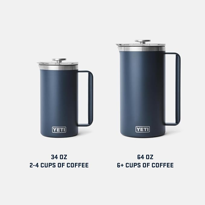 YETI Rambler 64 oz. French Press Coffee Maker, White