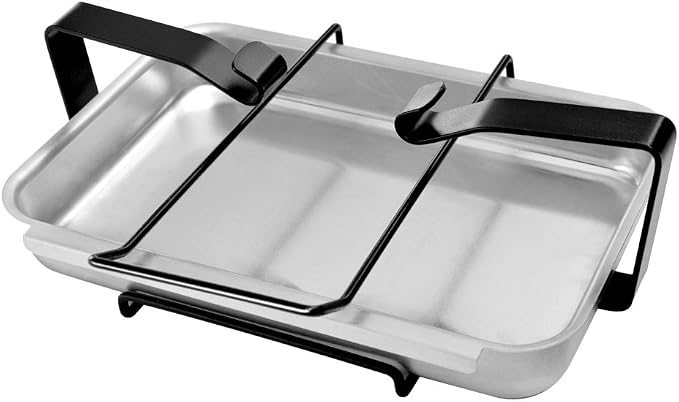 Stanbroil 7515 Aluminum Gas Grill Catch Pan and Holder Grease Collection | Pan Replacement for Weber Genesis 1000-5500, Genesis Silver/Gold/Platinum, Genesis II Series, Platinum I/II, and Summit Grill