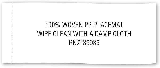 DII PVC Tabletop Collection Woven Indoor/Outdoor, Placemat Set, 13x17.25, Nautical Blue, 6 Piece
