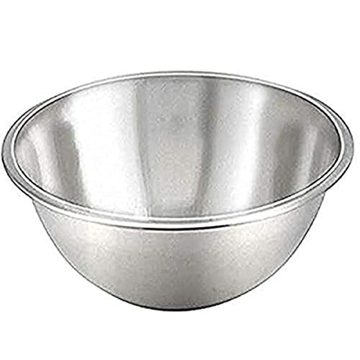 Tiger Chef Mixing Bowls Standard Weight Stainless Steel, Mirror Finish, 8 Quart, 1 Pack
