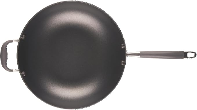 Anolon Advanced Home Hard-Anodized Nonstick Ultimate Pan with Lid and Helper Handle, Non Stick Frying Pan, 12-Inch, Moonstone