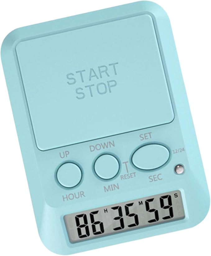 Large LCD Digital Timer with 9999 Days Countdown for Kitchen Gym Work Area Day Hour Second Timer
