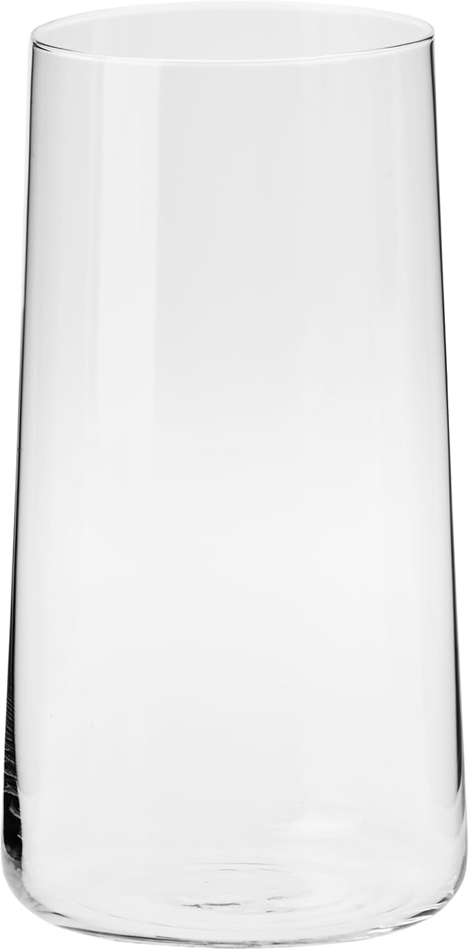 Krosno Water Glasses Set of 6, 18.3 oz, Avant-Garde Collection | Drinking Glasses, Lead-Free Crystal Glassware, Juice Glasses, Highball Glass Set, Dishwasher Safe, Made in Europe