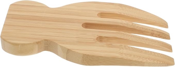 Bamboo Salad Servers Non-Stick Salad Hands Forks Wooden Cooking Utensils for Mixing and Serving for Parties and Gatherings