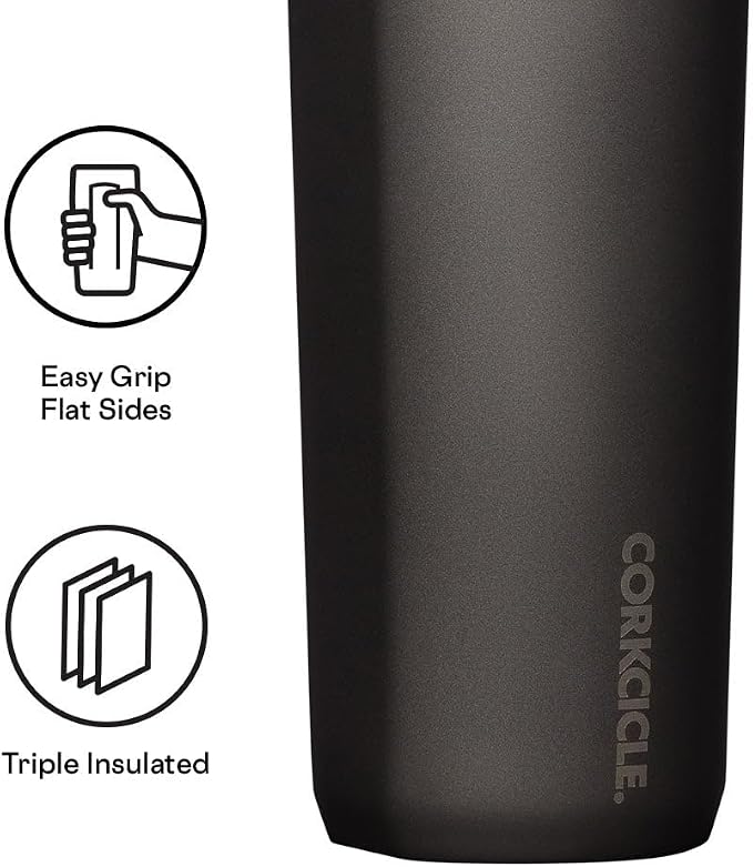 Corkcicle Commuter Cup - Insulated Travel Coffee Mug & Tumbler, Triple Insulated for Hot & Cold Drinks, Spill Proof, Cupholder & Bike Cage Friendly, BPA-Free - 17oz - Cacao