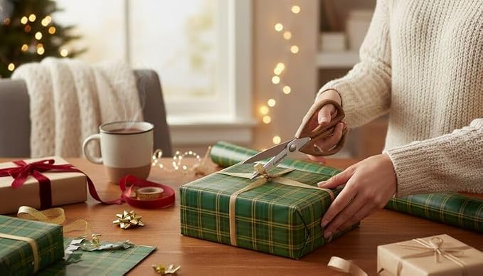 Farberware All-Purpose Kitchen Shears with Faux Wood-Grain Finish Handles, Stainless Steel Blades, Multipurpose Scissors for Meat, Herbs, and More