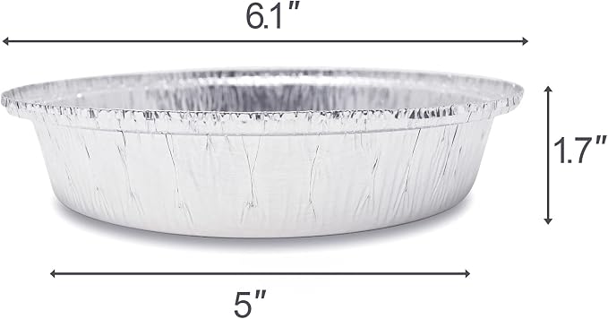 (360 Pack) Premium 6-Inch Round Foil Pans with Plastic Dome Lids l Heavy Duty l Disposable Aluminum Tin for Roasting, Baking, or Cooking
