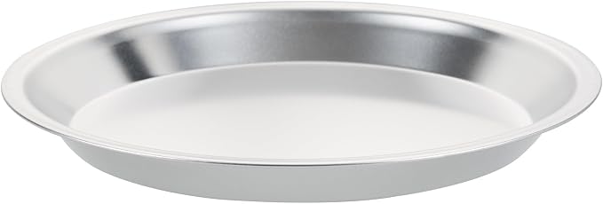 Restaurantware Aluminum Pie Pan 12 Count 12 Inch Round 1.25 Inch Deep Oven-Friendly Pie Tin, Lightweight Baking Pan, Silver Plate for Quiche, Fruit Pies, Home And Commercial Kitchens