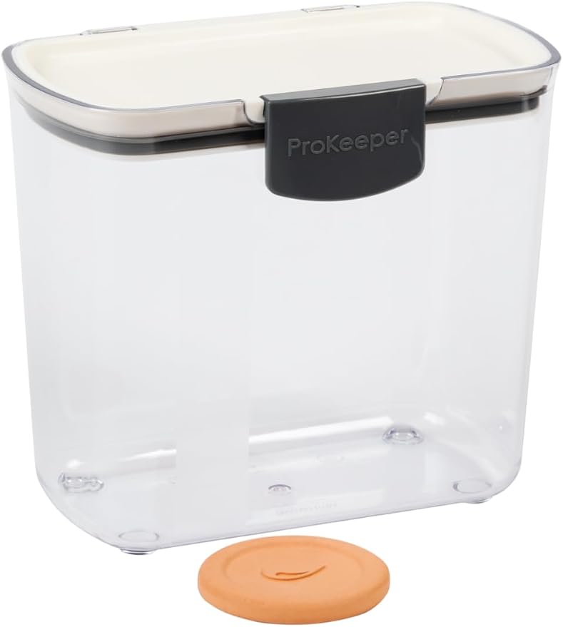 ProKeeper 3 Piece Baker's Storage Set, Airtight Sealed Storage Containers | Includes Flour, Sugar, And Brown Sugar Storage Containers, Stackable for Easy Organization, Dishwasher Safe