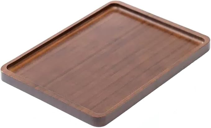 XZHXFX Bamboo Serving Tray, Brown, Large, | Food Tray for Breakfast,Coffee Table,Dinner & Bar, Decorative Tray for Kitchen, Bedroom