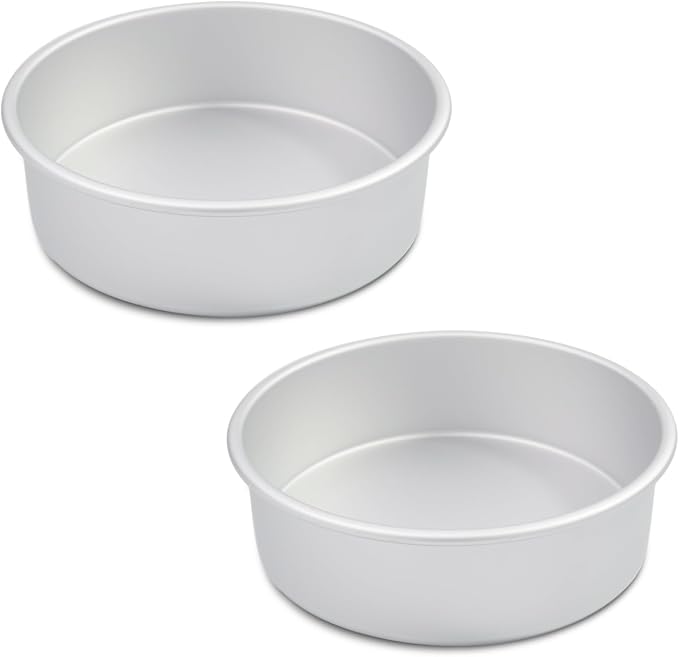 9 x 3 Inch Round Cake Pans Set of 2, Aluminum Round Cake Tin, Baking Cake Pan for Wedding, Party, Family Occasions, Chocolate, Bread. (Round, 9×3 Round Cake Pan, Set of 2)