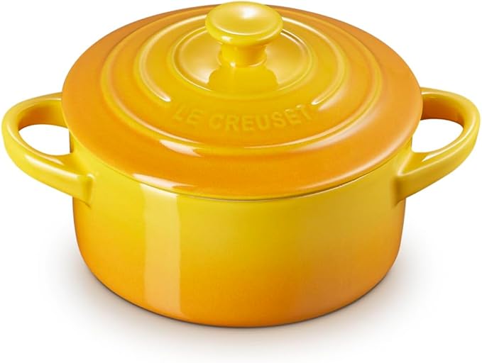 Le Creuset Stoneware Mini Round Cocotte, 8oz., Nectar