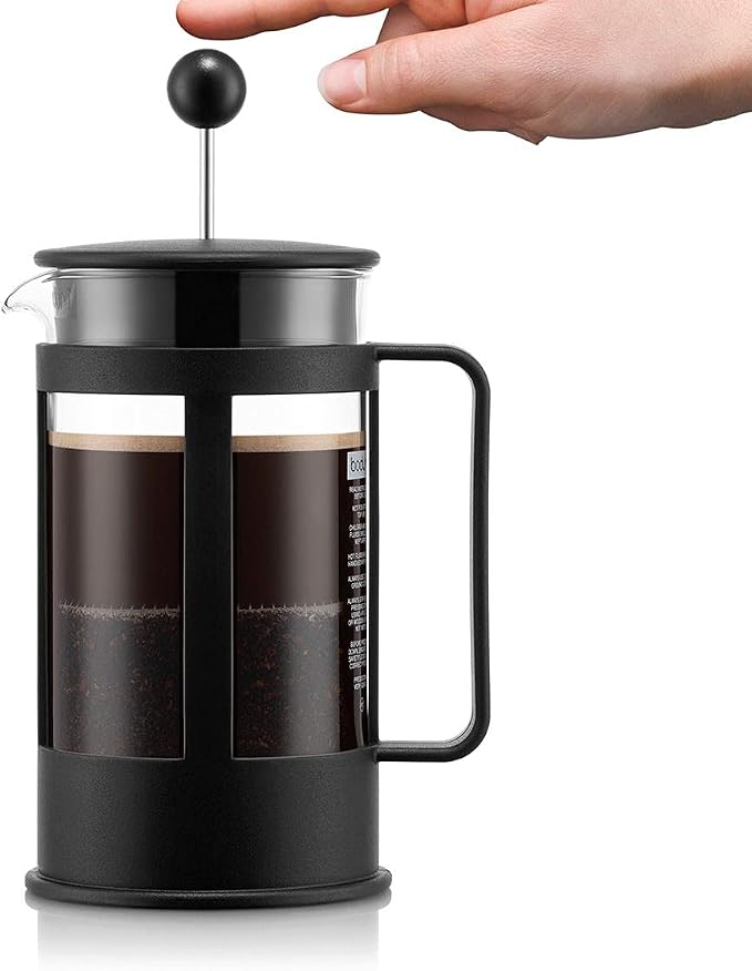 Bodum Kenya 8-Cup French Press Coffee Maker, 34-Ounce, Plastic, Black