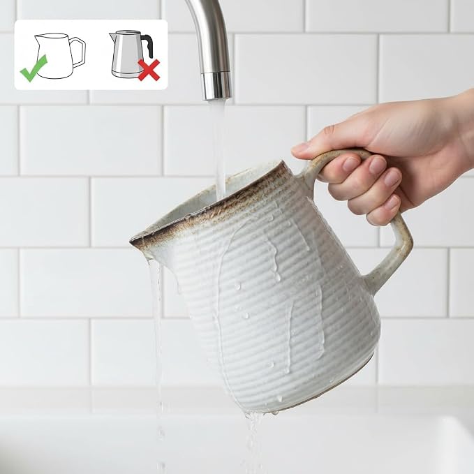 pour over coffee maker - Ceramic Dripper Pot, Heat-Resistant & Easy Clean | Manual Slow Drip Coffee Brewer for Office, Home, Camping 1-3 Cup Pour 20 coffee filters