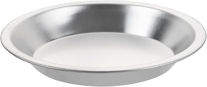 Restaurantware Aluminum Pie Pan 72 Count 8 Inch Round 1.25 Inch Deep Oven-Friendly Pie Tin, Lightweight Baking Pan, Silver Plate for Quiche, Fruit Pies, Home And Commercial Kitchens