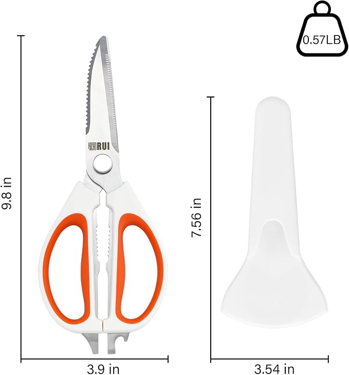 Kitchen Shears Come Apart with Magnetic Holder Magnetic Scissors for Fridge | Kitchen Scissors Magnet Sheath Set, Magnetic Holder, Magnet Protector, Strong Magnetic Protective Cover for Kitchen Shears