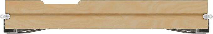 Rev-A-Shelf Maple Two-Tier Combination Replacement Drawer System w/BLUM Soft-Close for Face Frame Base Kitchen Cabinets, Kitchen Drawer Organizer, Min Opening Width of 27", 4WTCD-30HSC-1