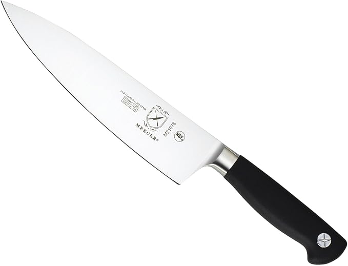 Mercer Culinary M21078 Genesis 8-Inch Short Bolster Chef's Knife,Black